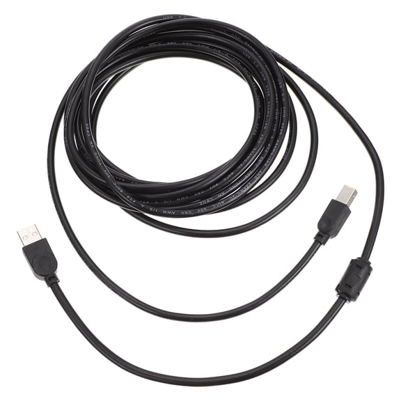 Yardwe Black Copper Core USB Printer Cable Compatible with Printer, Fax Machine, Scanner for Office and Home Use