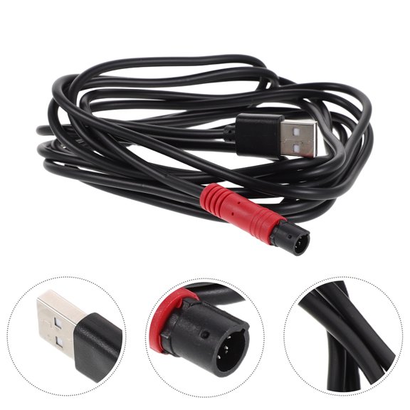 Yardwe Black Dash Cam USB Cable with Rapid Data Transfer and High Resilience for Daily Use