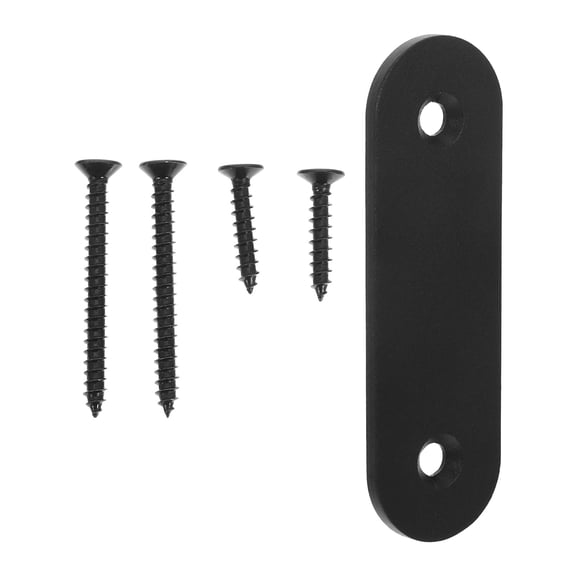 Yardwe Black Doorbell Wall Plate Cover Round Weatherproof Hole Cap for Home Entryway Professional Finish