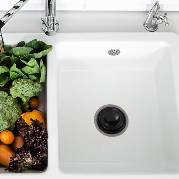 Yardwe Black Kitchen Sink Plug Stopper for Drain with Easy Removal and Versatile Garbage Disposal Use