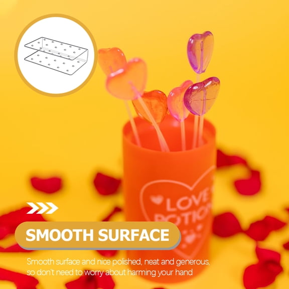 Yardwe Clear Acrylic Lollipop Display Rack with Strong Wear Resistance for Party and Store Decor