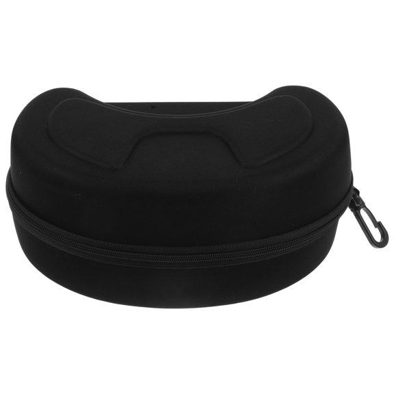 Yardwe Compact Black Hard Shell Snowboard Goggle Case Large Protective Storage for Sports Eyewear