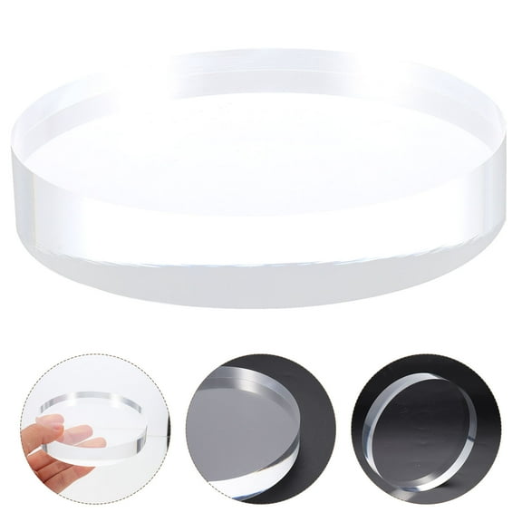 Yardwe Jewelry Stand Organizer Display Base Acrylic Transparent 1Pcs