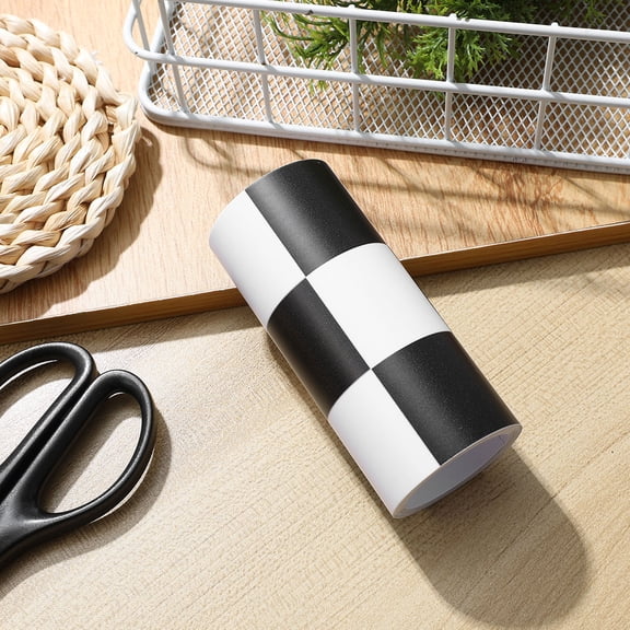 Yardwe Creative Checkered Bulletin Board Border Trim PVC Self Adhesive Wall Sticker for Home Decoration