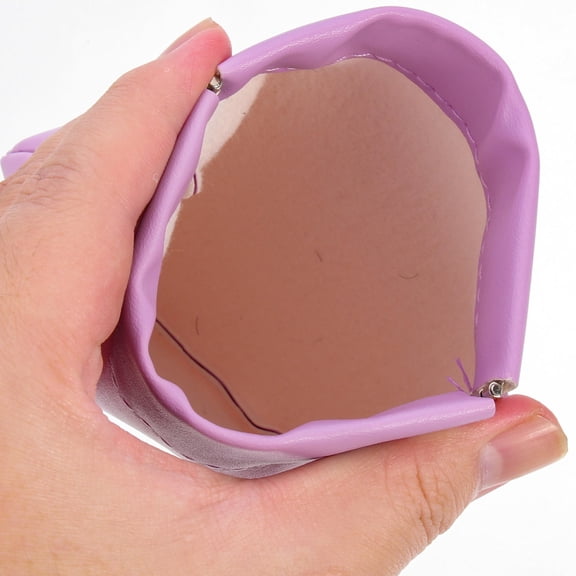 Yardwe Compact PU Pocket Makeup Bags Squeeze Top Assorted Colors 3Pcs