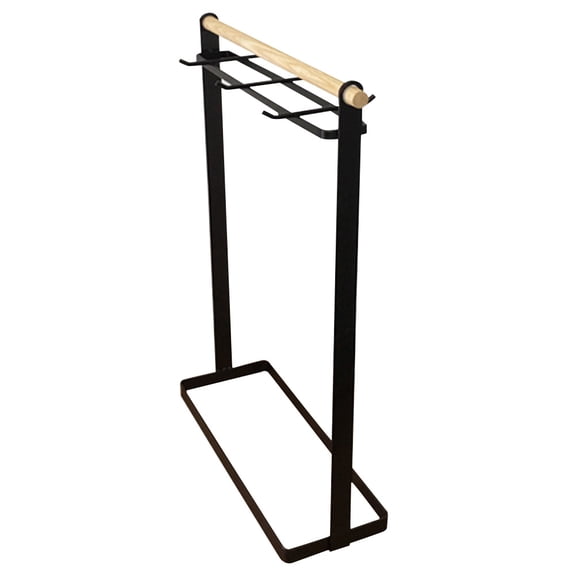 Yardwe Multi-Functional Kitchen Storage Rack with Spoon Holder Iron Stand Organizer for Countertop and Cabinet