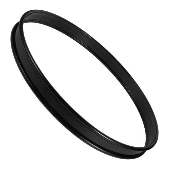 Yardwe Durable Black Drum Rim Ring for Snare and Bass Drums Easy Installation Drum Hardware