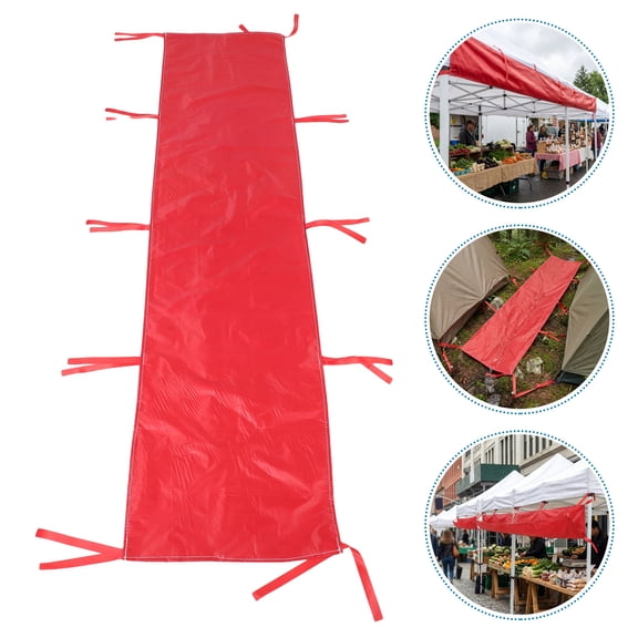 Yardwe Durable Red Waterproof Canopy Gutter Attachment for Rainwater Diversion on Pop Up Tent