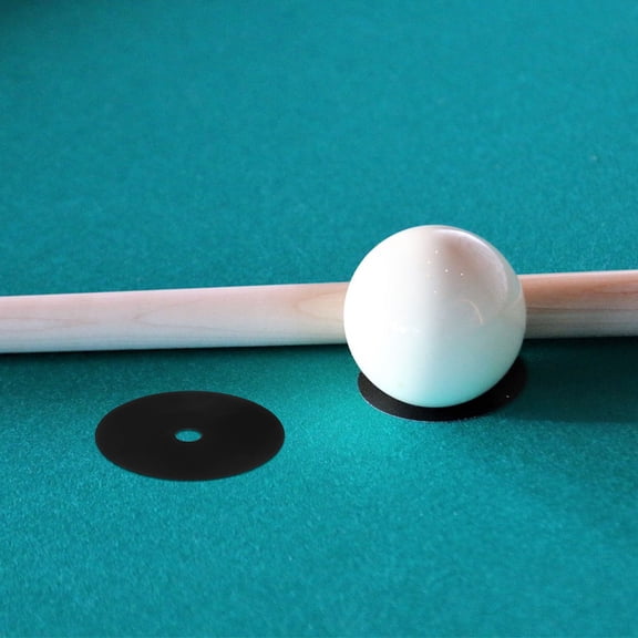 Yardwe 1Sheet Black Billiard Table Position Mark Dot Sticker Durable for Pool Table Use