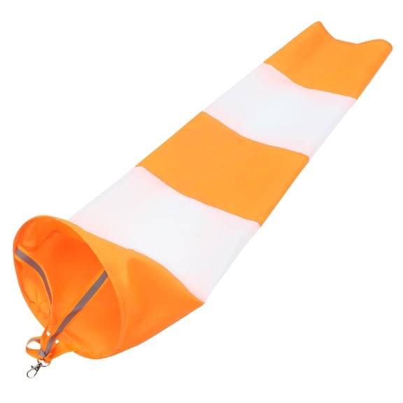 Yardwe Easy Hang Orange Windsock Weather Vane for Outdoor Sports and Wind Direction