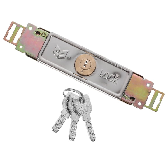 Yardwe Easy Operate Plated Silver Rolling Shutter Lock Suitable for Garage and Industrial Door Use