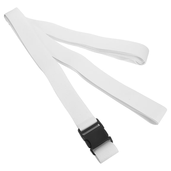 Yardwe White Elastic Bed Sheet Storage Band with Plastic Material for Home Organization