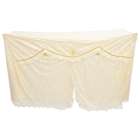 Yardwe Electronic Piano Cover White Fabric Piano Protector 1Pack