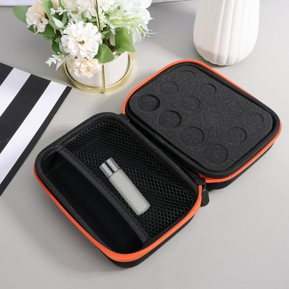 Yardwe Oil Bottle Storage Bag Orange EVA 1Set 6.7X4.9X2.8In
