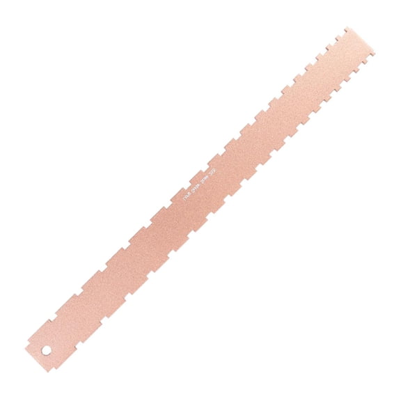 Yardwe Golden Guitar Gap Ruler Dual Scale Aluminum for String Instrument Setup