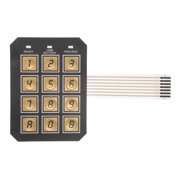 Yardwe Golden Security Keypad Replacement for Safe Box 12 Button Password Lock Panel