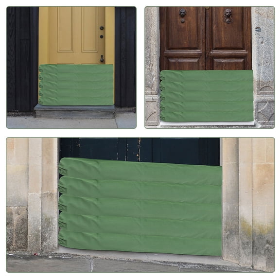 Yardwe Green Thickened Flood Control Sandbag Long Tube for Garage Water Prevention