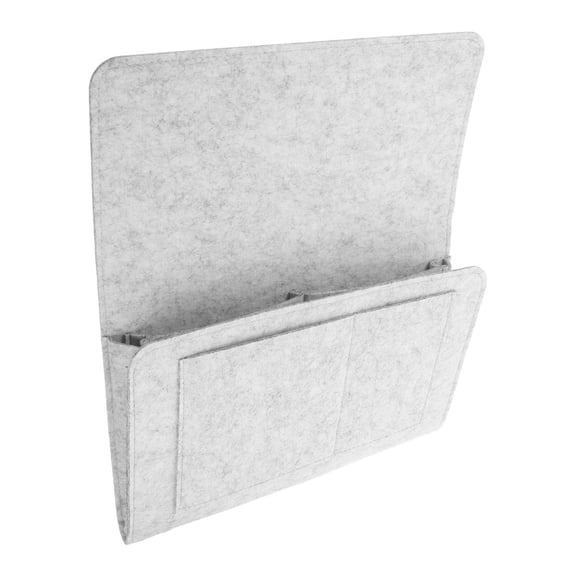 Yardwe Grey Felt Case Bedside Organizer for Sofa Chair with Convenient Storage and Modern Look