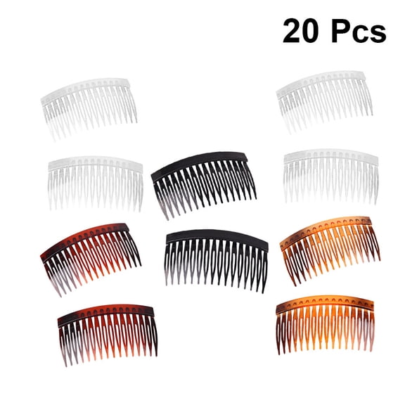 Yardwe 20pcs Hair Insert Comb Styling Tool PS Plastic for Lady Dinners Daily Use