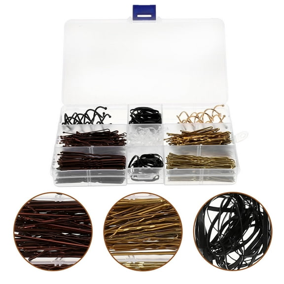 Yardwe Hair Pins for Women 356Pcs U Shaped Metal Bobby Pins Girls Hair Accessories for Daily Use