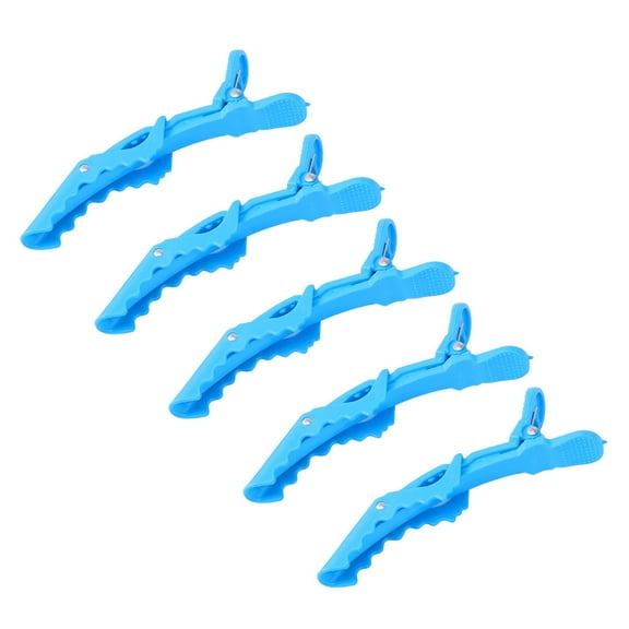 Yardwe Hairdressing Clips Blue Plastic For Women Individual Use 15Pcs 4.3x0.6In