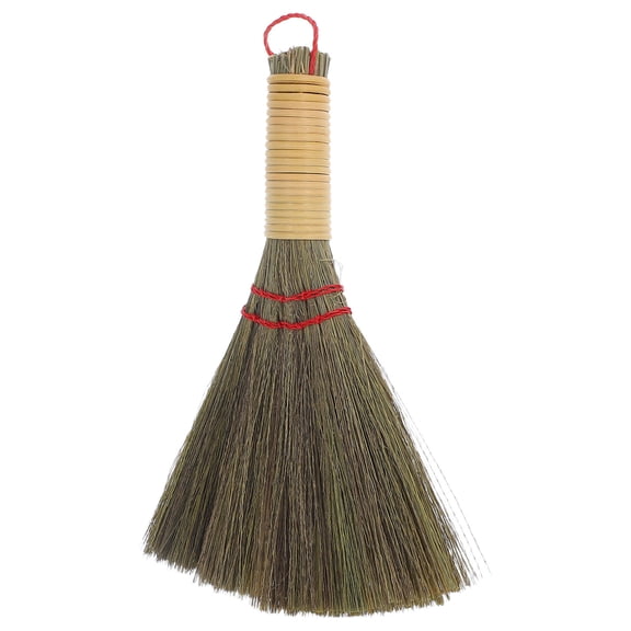 Yardwe Handwoven Small Whisk Broom for Cleaning Floors Multi Corn Straw 1Set