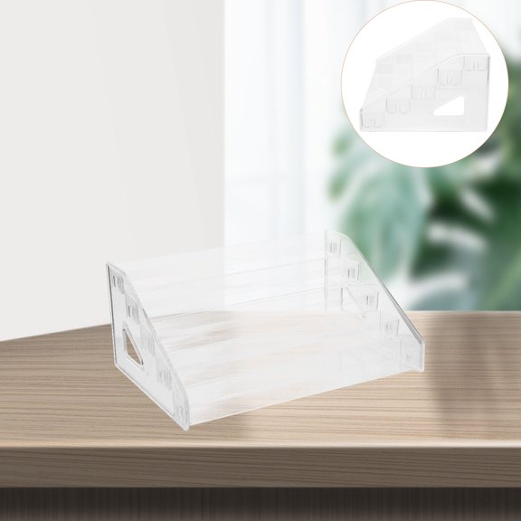 Yardwe Household Clear Lipstick Holder and Makeup Display Stand with Multi Shelf Space Saving Design