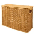 thumbnail image 1 of Yardwe Tall Narrow Woven Storage Basket Light Brown Organizer Bin for Home, Closet, Bathroom - 1 Set, 1 of 4