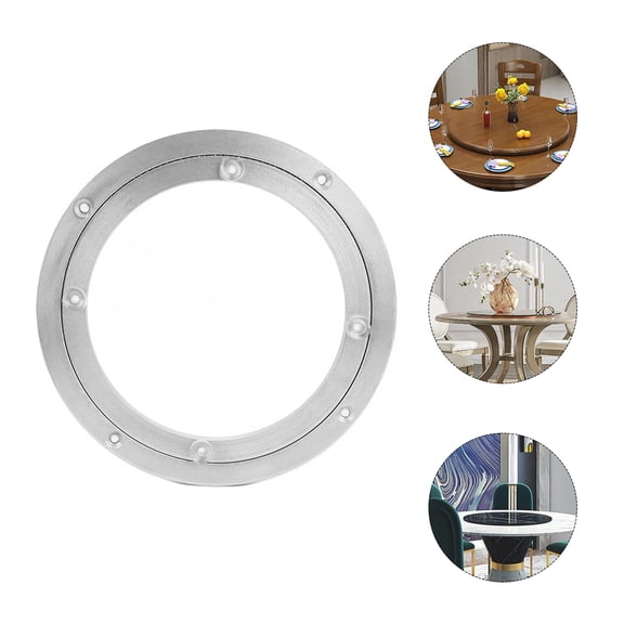 Yardwe Round Turntable Swivel with Professional Plated Aluminium Alloy Bearing for Home and Restaurant Use