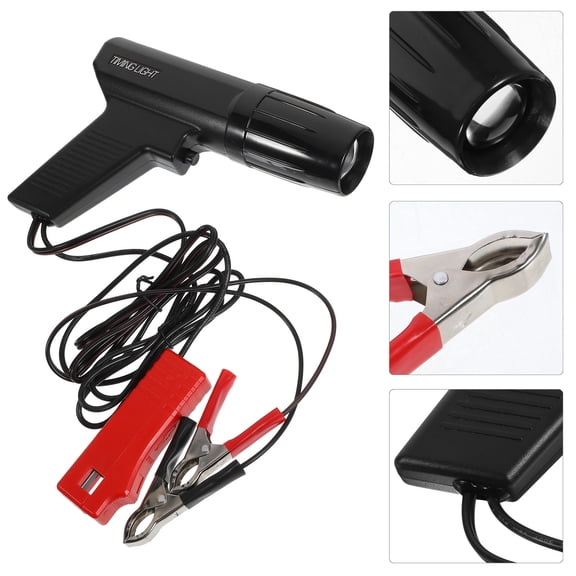 Yardwe Ignition Timing Light for Automotive Use with Digital Display and Sturdy Black Plastic Design