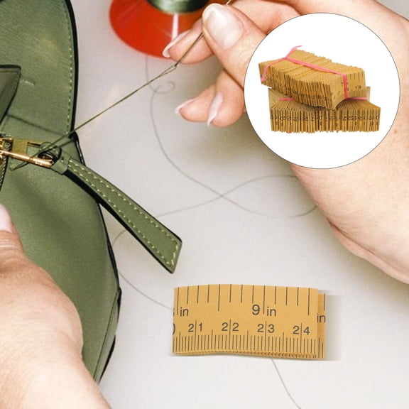 Yardwe Khaki Paper Measuring Tape for Sewing Accurate Single Sided Tailor Tool for Precise Body Clothing Measurements