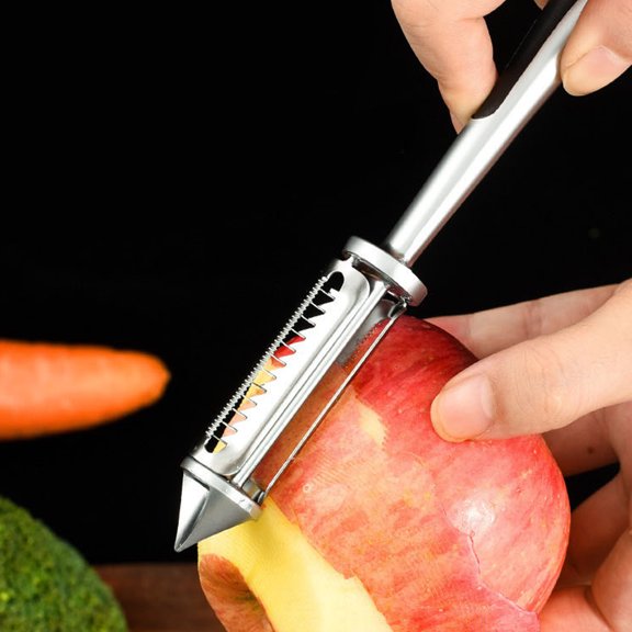Yardwe Plated Silver Zinc Alloy Potato Peeler, Ergonomic Design for Easy Use At Home
