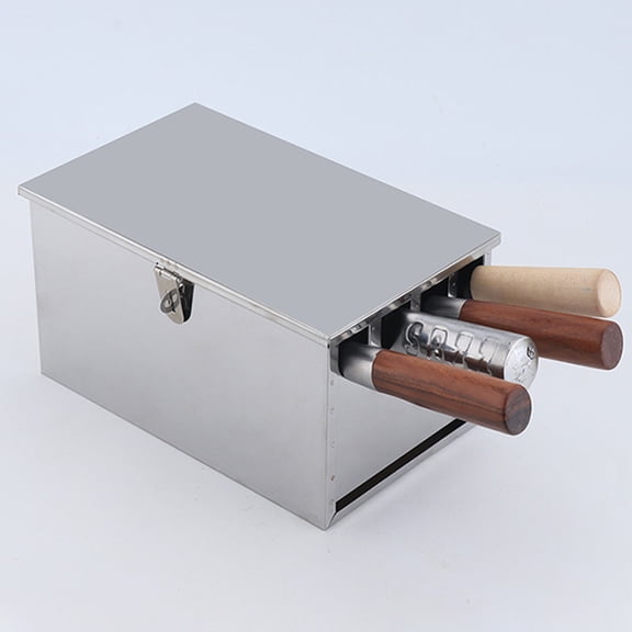 Yardwe Practical White Stainless Steel Cutter Stand Kitchen Tool Storage Organizer