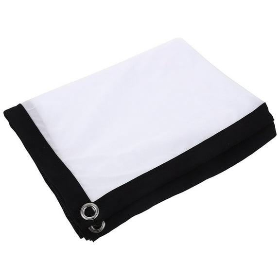 Yardwe Lightweight Folding Projector Screen with White Polyester Fabric for Easy Setup