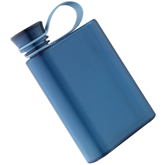 Yardwe Multi-Functional Flat Flask Blue PP As Silicone Easy Carry for Outdoors
