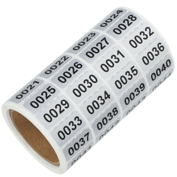 Yardwe Multipurpose Number Stickers Small Size for Classifying Storage Bottles Keys and Jars
