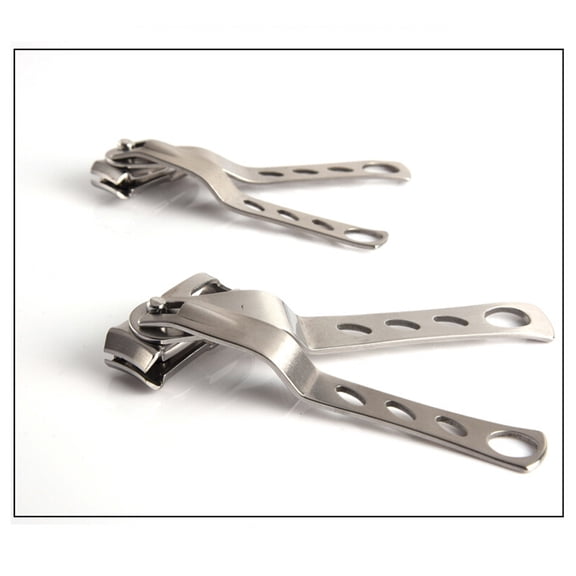 Yardwe Manicure Pedicure Tools Stainless Steel Trimmer Silver 2Pcs