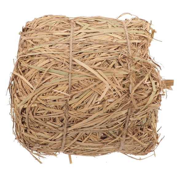 Yardwe Natural Style Small Straw Haystack Decoration for Yard Garden Scene Adornment