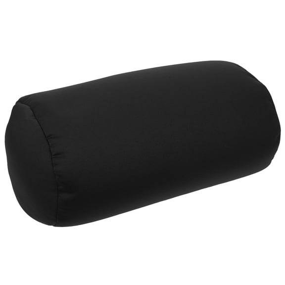 Yardwe Black Lumbar Support Pillow Roll for Sofa Spine Alignment and Neck Comfort