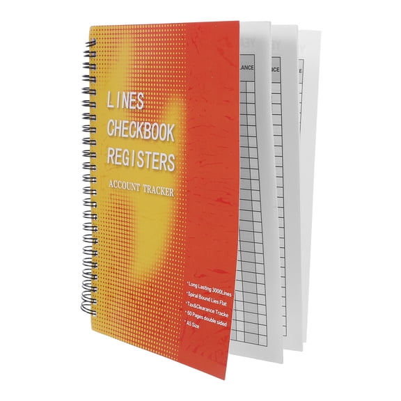 Yardwe Office Check Register Book with Compact Design and Ink Safe Writing Pages