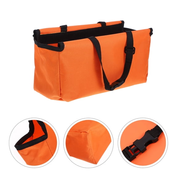 Yardwe Orange Hanging Ladder Tool Bag with Cloth Pouch for Efficient Tool Access on The Job
