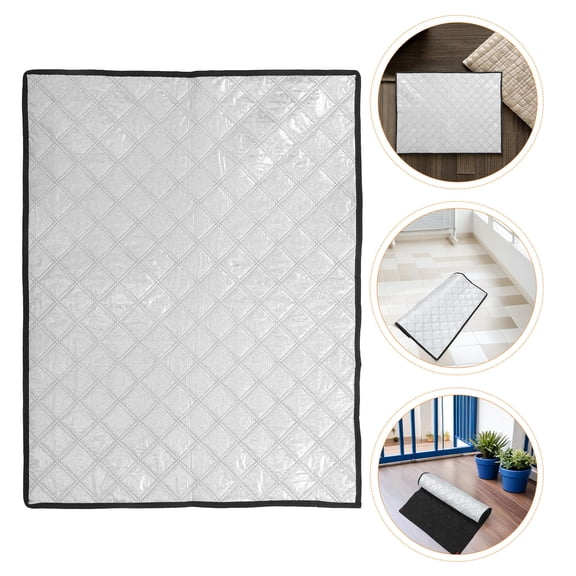 Yardwe Plated Silver Aluminum Foil Insulation Cover for Freezers with Sun Protection and Water Resistant Outdoor Use