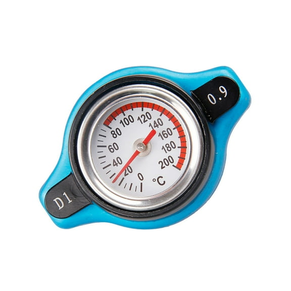 Yardwe Car Radiator Tank Cover with Dial Type Temperature Meter Easy to Read Multi Color Material
