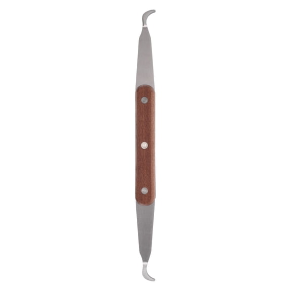 Yardwe Range Hood Cleaning Tool Non Scratch Stainless Steel Scraper with Comfortable Wooden Handle