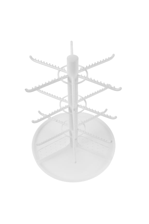 Rotating Earring Stand and Necklace Hanger Tree for Small Key Storage and Bracelets