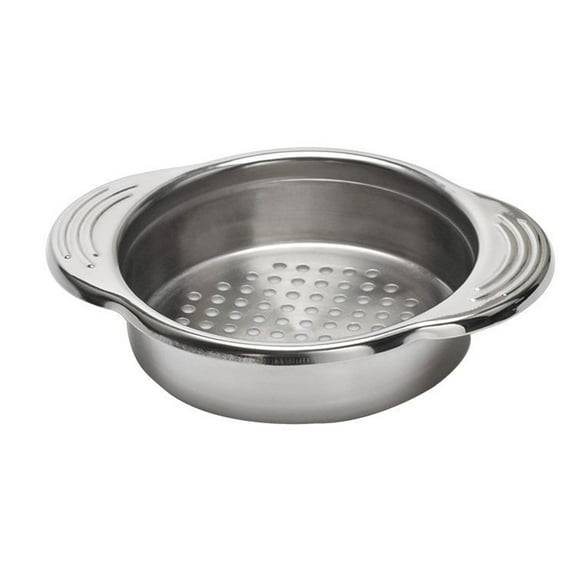 Yardwe Stainless Steel Canning Colander for Water Draining with Plated Silver Rust Resistant Design