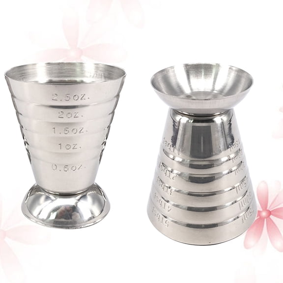 Yardwe Stainless Steel Jigger Bar with Clever Tapered Design for Precise Ounce Measurement