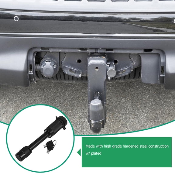 Yardwe Straight Hitch Pin Lock for Trailers with Dual Receiver Fit and Easy Slide Installation