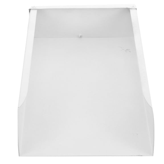 Yardwe White Aluminum Gutter Extension Splash Block Downspout Tray for Villas and Buildings