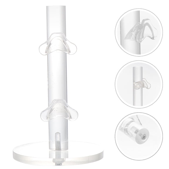 Yardwe Acrylic Eyeglasses Display Stand 1 Set Transparent Multi-Layer Organizer Rack Modern Minimalist Design for Home and School Use